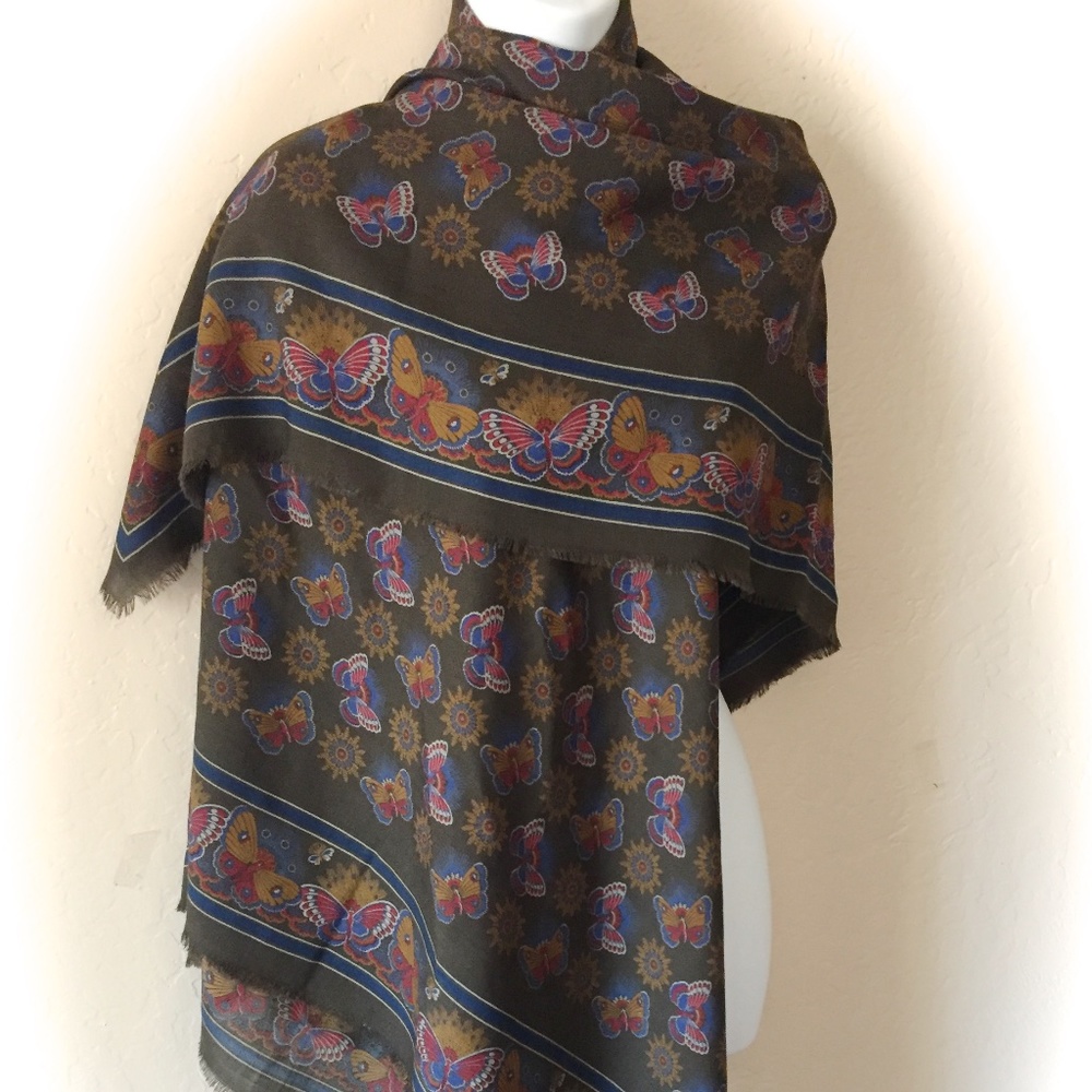 Vintage Authentic Ferragamo Oversized Scarf/Shawl